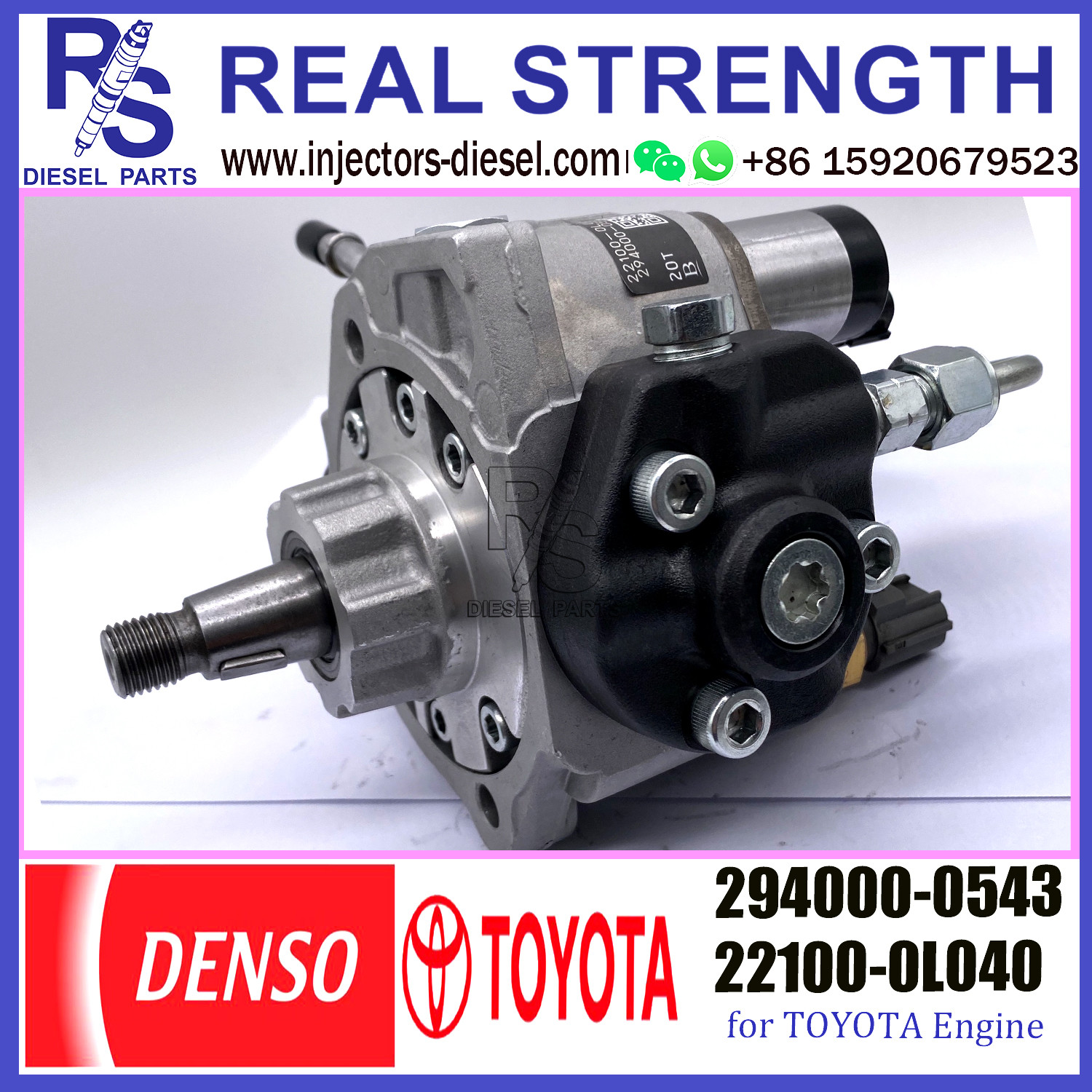 DENSO Diesel Engine Fuel HP3 pump 294000-0543 294000-0544 22100-0L040 FIT FOR TOYOTA 2KD-FTV ENGINE