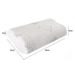 Bamboo Fabric Fiber Pillow Memory Foam Neck Contour Orthopedic Cervical Sleep