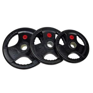 Quality Gym Weightlifting Cast Iron Dumbbell Plates 20kgs Rubber Bumper wholesale