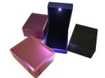 Easily Cleaning Jewelry Plastic Box Hot Stamping Logo Printed With LED Light