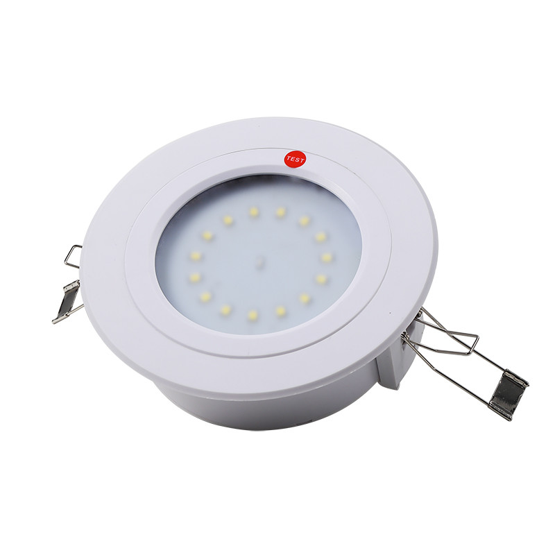 3W Round LED Emergency Downlight With 3 Years Warranty Battery Rechargeable Light