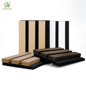 Quality Wooden Slat Acoustic Panels 20mm 25mm Acoustic Sound Wall Panels 4x8ft wholesale