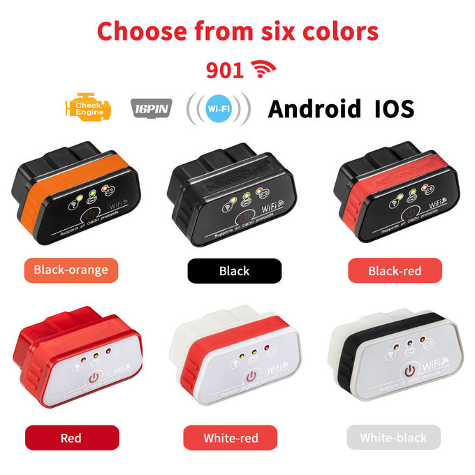Mini WIFI Diagnostic Scanner  Android And IOS System Knonnwei KW901 Unique Mould