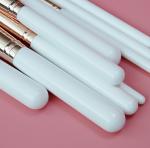 Beige Hair Color Density Soft Cosmetic Brushes Set For Natural Makeup