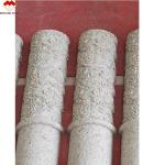 Natural Stone Relief Column for Outdoor Hollow Pillar Design in Hotel Decoration