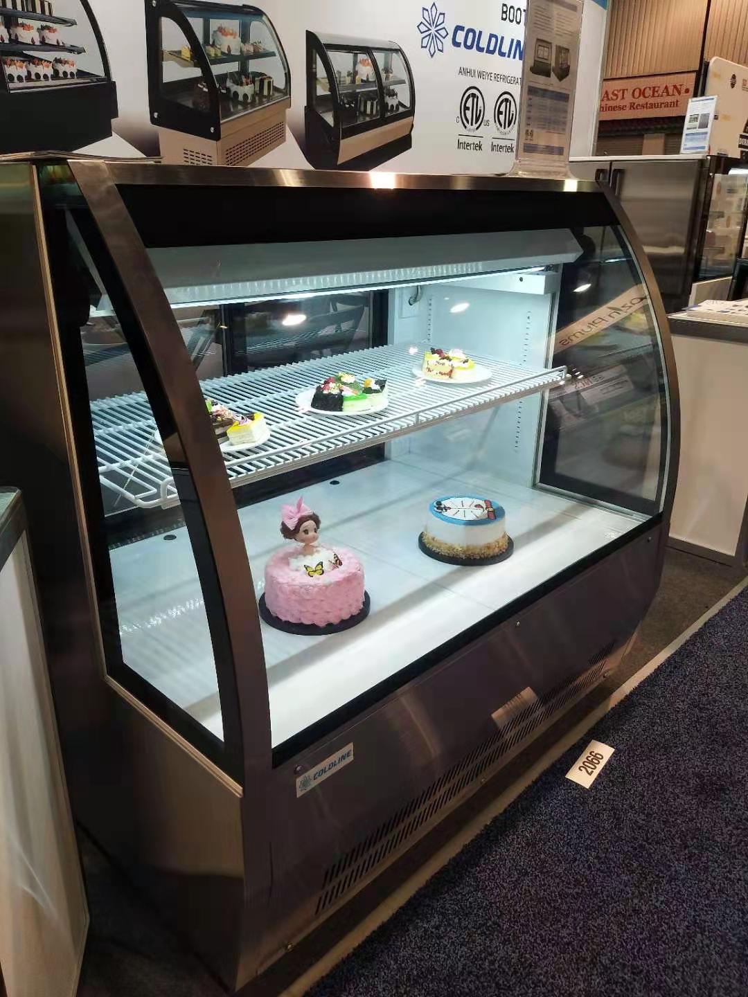 SUS 304 Refrigerated Deli Case Refrigerator For Cake Shop 3.3 CU.FT