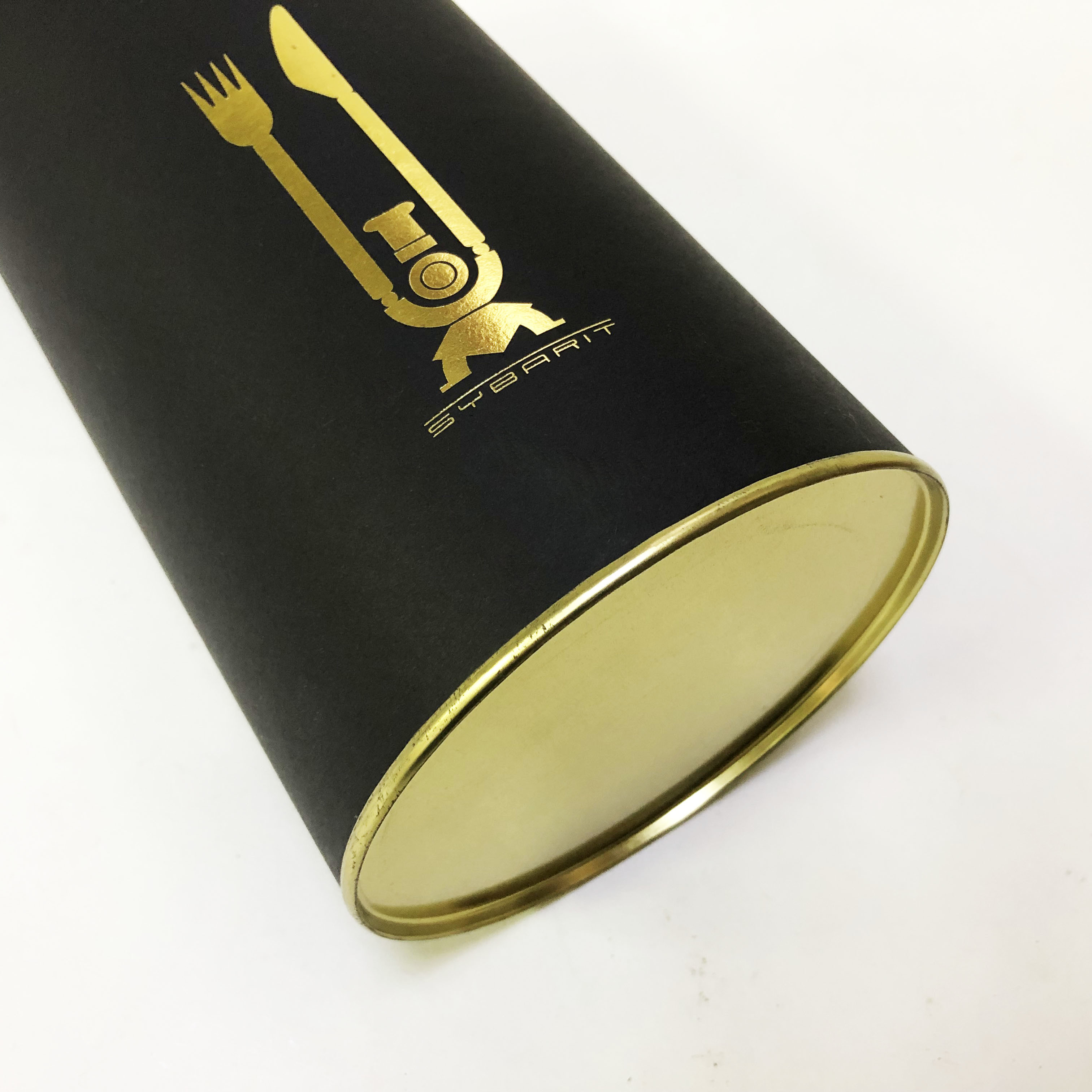 Hot Foil Stamping H220mm Biodegradable Tube Carton Packaging