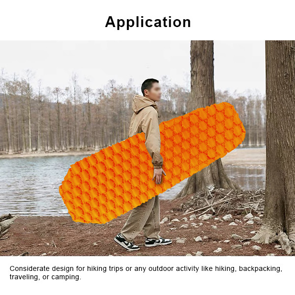 430g Portable Sleeping Pad Inflatable Sleeping Bag For Outdoor Backpacking