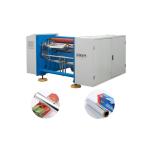 Semi Automatic 3KW 2 Shaft Heavy Duty Aluminium Foil Roll Silicone Paper