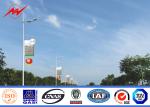 12M Polygonal Street Light Poles Single Arm Outdoor Square Highway Light Pole