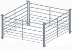 Metal Livestock Corral Fence 5ft X 12ft Corral Pipe Fencing For Horses Cattle