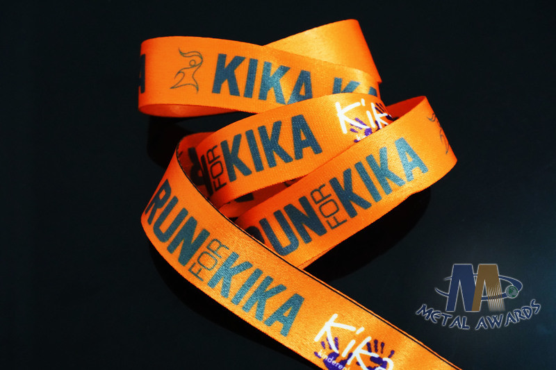 Full Color Printing Promotional Lanyards Sport Meeting Medal Ribbon Neck Lanyard