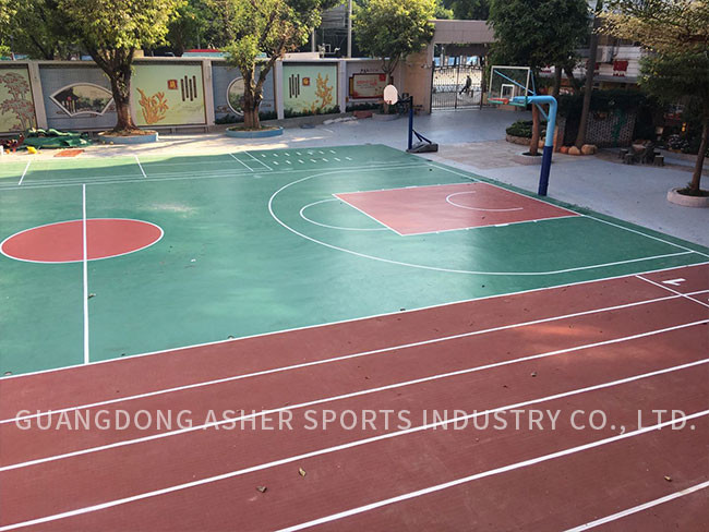 Transportable Prefabricated Running Track Material Synthetic 9mm Thickness