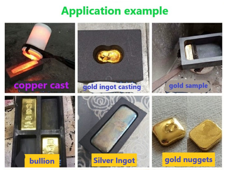 70MPa Compressive Strength Graphite Ingot Mold for Precious Metal Silver Gold Casting