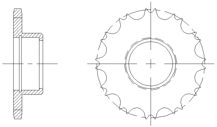Durable Stainless Steel Sprockets Motorcycle Use Various Material ISO9001