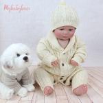 Winter Long sleeve Hat & Onesie set Newborn Boys Toddler Girls Organic Cotton