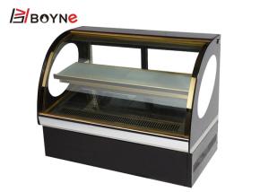 Quality 550W Fan Cooling Cake Display Case With Adjustable Toughened Glass Shelves wholesale