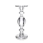 Vintage Style 30cm Tall Glass Candle Holders Different Size Set Of 3