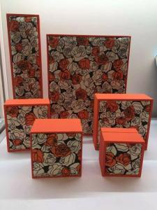 Quality Pu Coated Jewelry Plastic Box for Bangle / Bracelet Packing Rectangular Shape wholesale