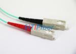 LSZH Fiber Optic Patch Cord Aqua OM4 2.0mm Cable High Retrun Loss