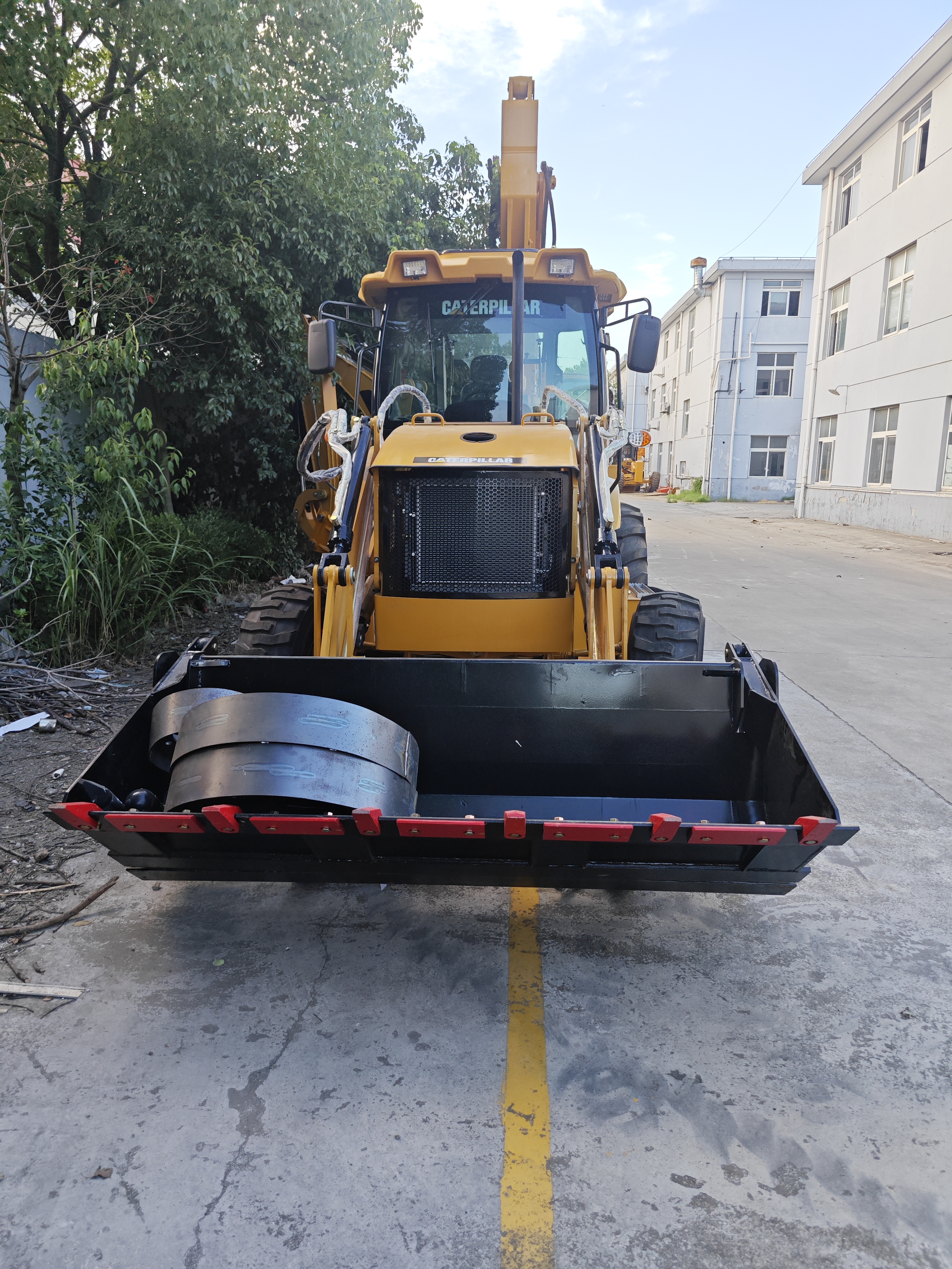 Original Caterpillar 428F Backhoe Loader with Hydraulic Disc Brake and Wheel Loader