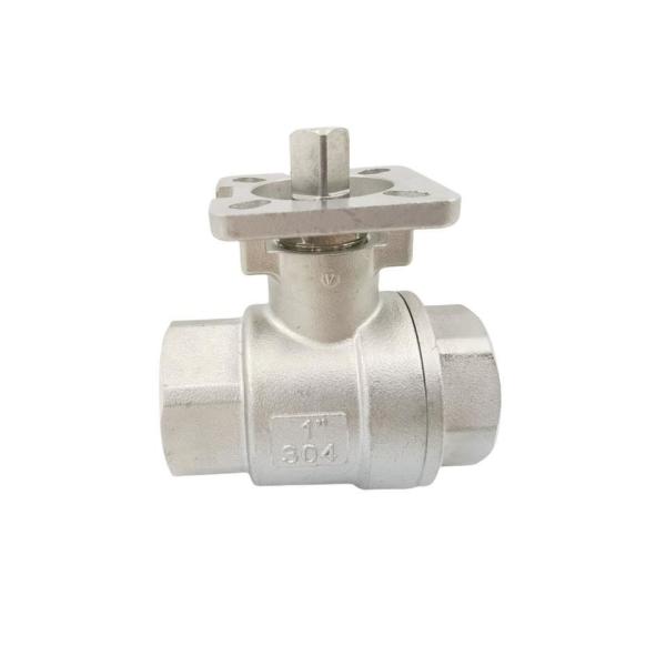 304/316 Stainless Steel High Platform 2PC Ball Valve Body for Oil Media ISO 9001