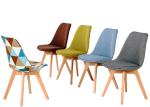Solid Wood Legs Home Upholstered Dining Room Chairs