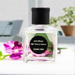 Home Decoration Natural Reed Diffuser Aroma Essence Oil Glass Bottle With Rattan
