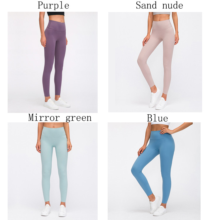 No Front Seam Yoga Pants Capri Customized Logo Tummy Control Butt Lifting Leggings