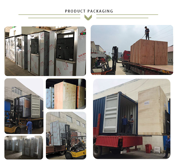 SUS304 Mushroom Hospital Cleanroom Dynamic Pass Box Clean Room For Lab