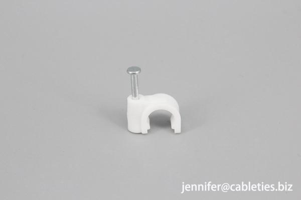 DEMOELE K-Type Round PE material natural color Cable Clip Wire and Cable Fixing