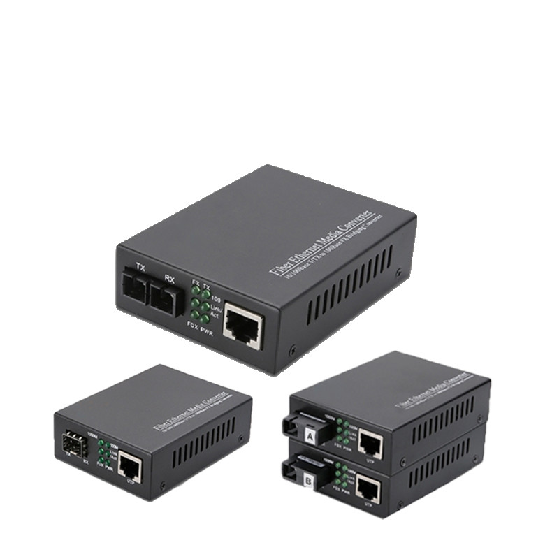 Secure Shipment 10/100/1000M Fiber Optical Media Converter LC Interface With Tx1550nm Description