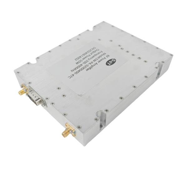 200-400MHz 50W RF Power Amplifier For Communication Systems Radar Test Equipment