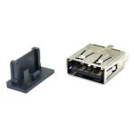 100V PA9T Black USB3.0 Usb Type A Female Socket 180 Degrees 9Pin