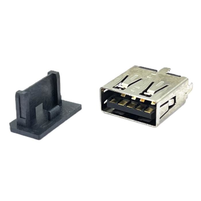 100V PA9T Black USB3.0 Usb Type A Female Socket 180 Degrees 9Pin