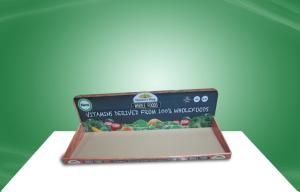Quality Wooden Eye Catching PDQ Tray Display , Cardboard Display Trays Promoting Foods wholesale