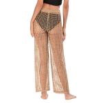 Casual Hollow Pants 100% Polyester Knitted Sexy Women'S Beach Pants