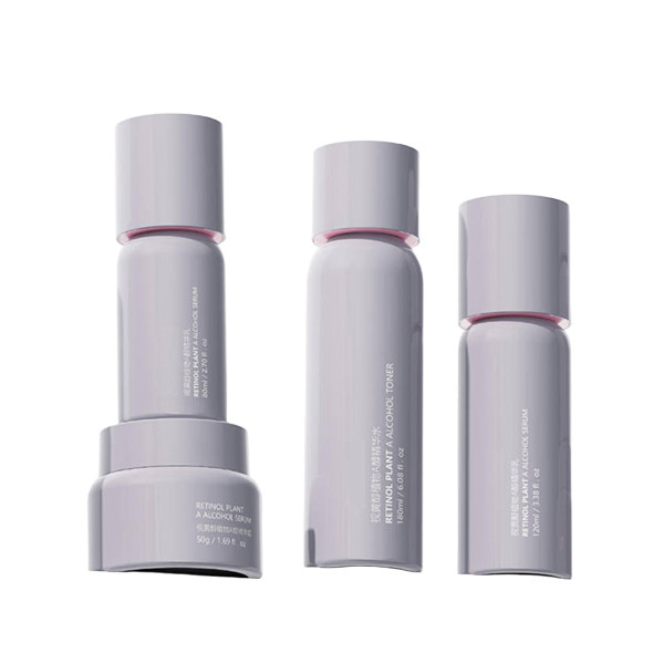 Customized Empty Skincare Bottles PETG Round Shoulder Bottle for Essence 180ml/120ml Capacity 50g Cream Bottle Ergonomic Design