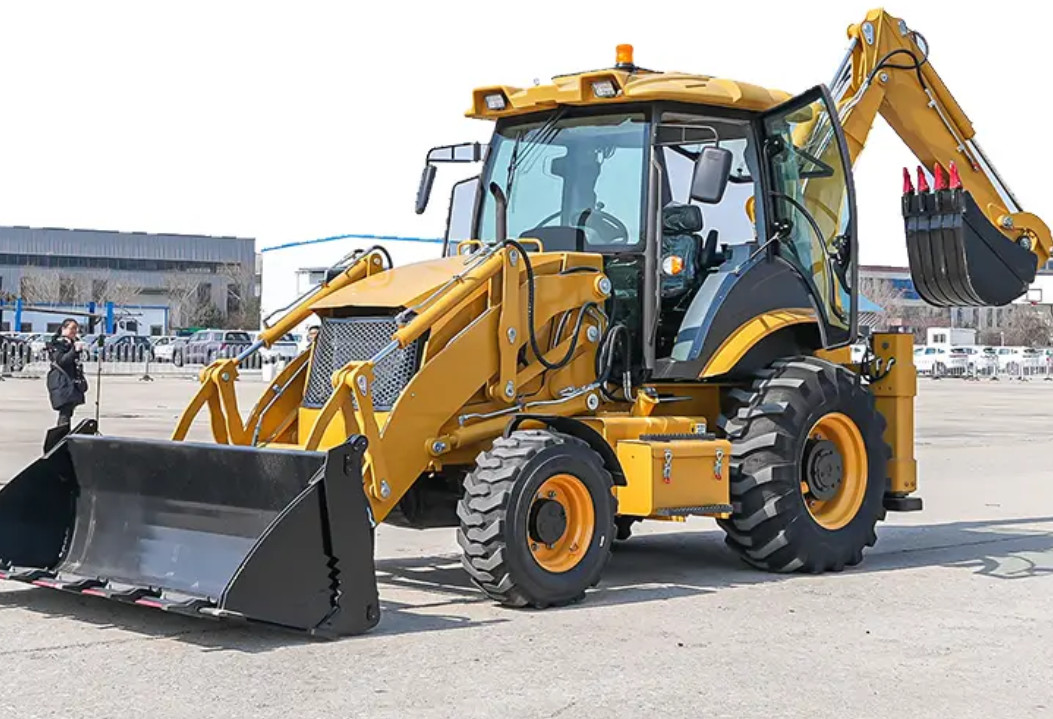 WZ40-30 Mini Backhoe Loader Hydraulic 4x4 3 Ton With Multifunction Bucket