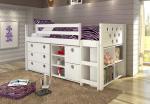 modern bunk bed pine wood