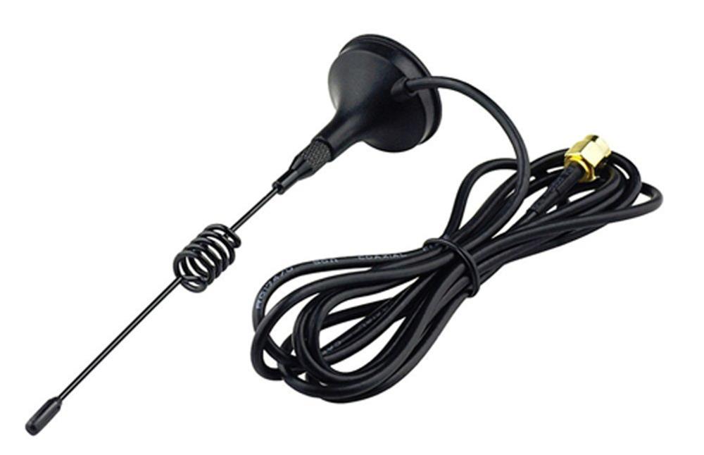 433 MHz Unity Gain Omni Antenna Magnetic Base and Male TS9 Connector 50 ohms Impedance