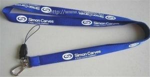 Quality Promotional neck ribbon lanyards, cheap simple printed strap ribbon, wholesale