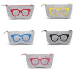 Small Irregular Shape Felt Glasses Pouch Good Protective Properties