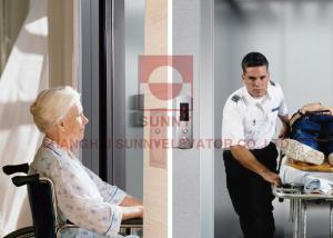 Quality Stable Low Noise Hospital Bed Elevator Stainless Steel Material 1600kg wholesale