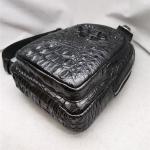 Genuine Real Crocodile Skin Men's Casual Chest Bag Authentic Alligator Leather