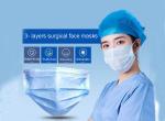3-Ply Disposable Mouth Mask Non-woven fabrice melting spray cloth in the middle