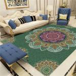Household Polyester Living Room Floor Carpets Middle Eastern Style Dining Room