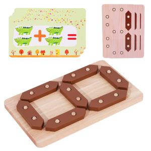 Quality Kids Mathematics Enlightenment Wooden Jigsaw Puzzle Toy wholesale