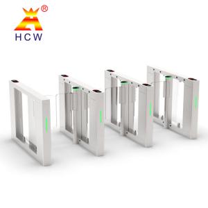 Quality SUS304 Automatic High Speed Glass Turnstile Doors Pedestrian Access Control 60HZ wholesale