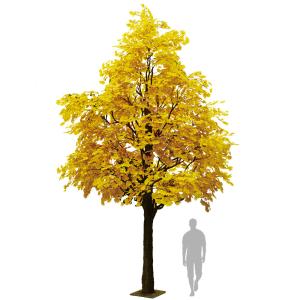Quality Evergreen Artificial Ginkgo Tree Natural Color Outdoor Anti UV Plants wholesale